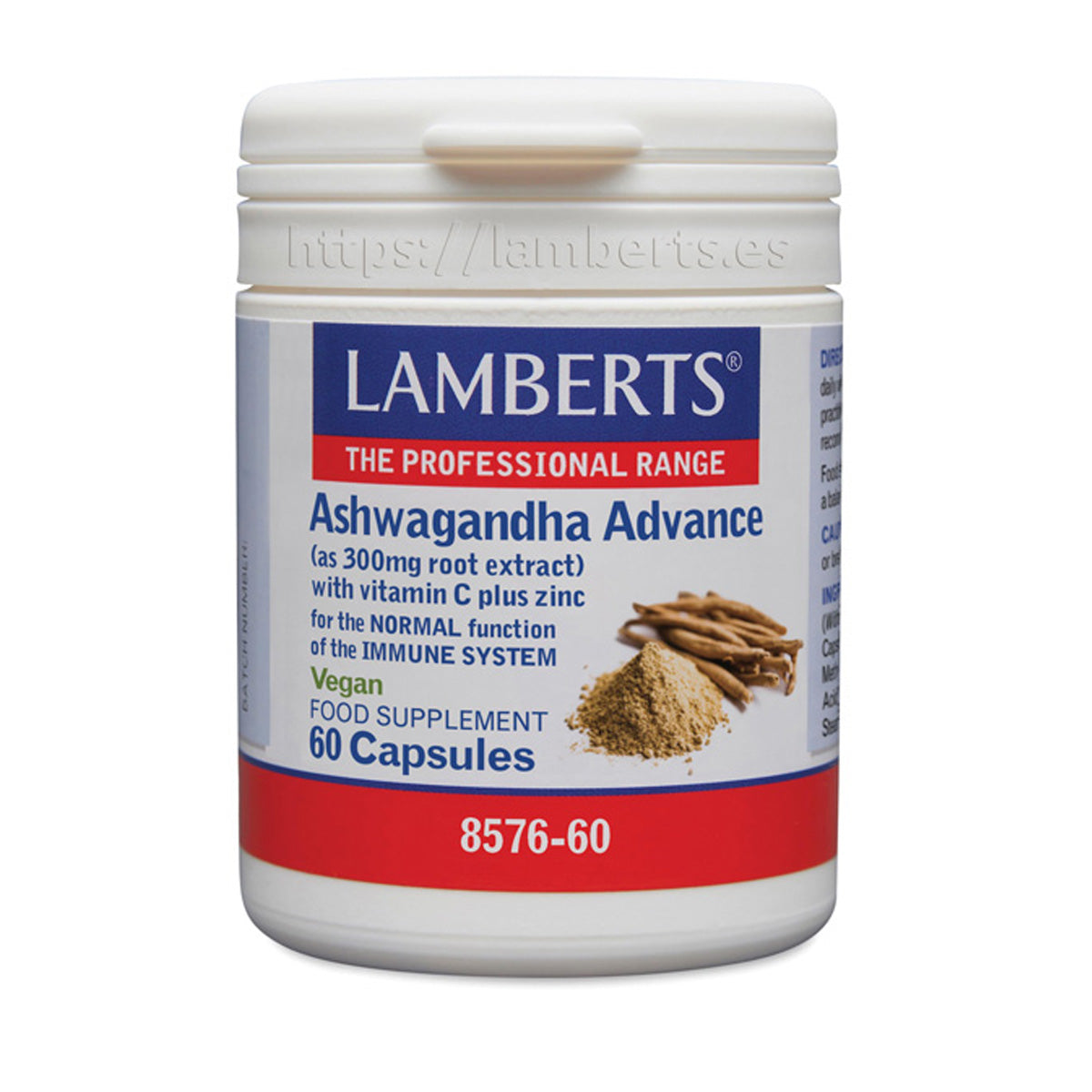 Ashwagandha Advance, Lamberts, 60 cápsulas