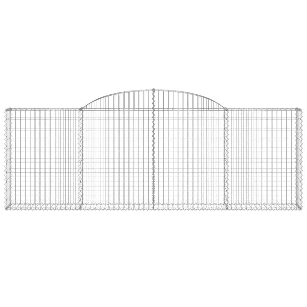 Cestas De Gaviones 3 Uds Forma De Arco Hierro 300x30x100/120 Cm_3