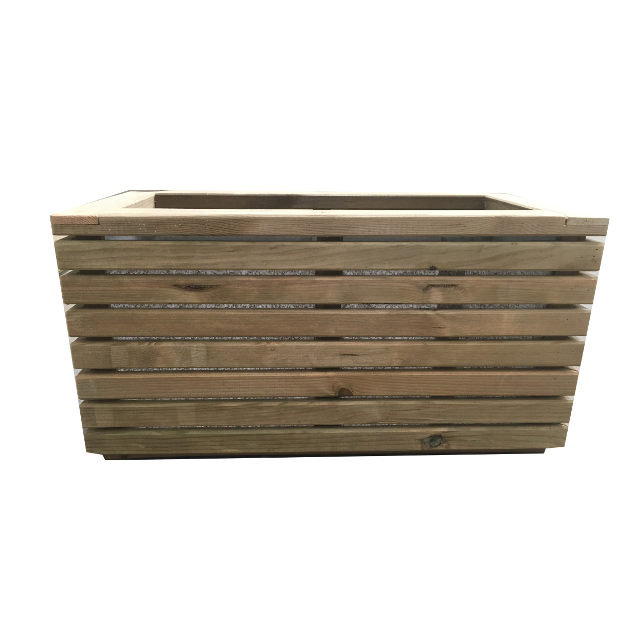 Jardinera Luxe De Madera Tratada Vidahuerto 120x60x60 Cm._2