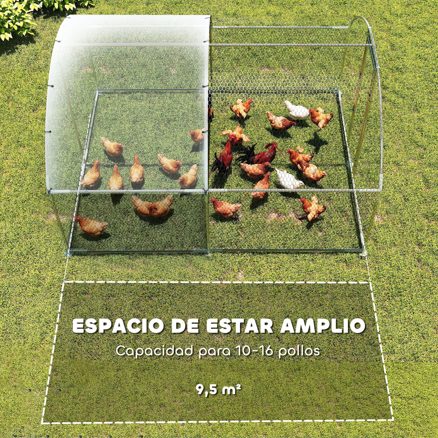 Pawhut Gallinero Para Exterior Grande 2_3