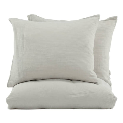 Venture Home Juego De Ropa De Cama Mila Algodón Gris Claro 220x240 Cm / Vetonek_0