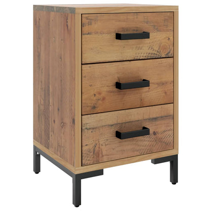 Mesitas De Noche 2 Uds Madera Maciza De Pino 40x30x55 Cm_1