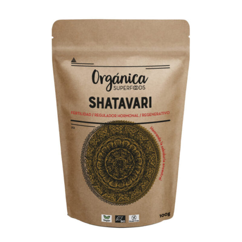 Shatavari En Polvo Raw Sin Gluten Bio 100g_0