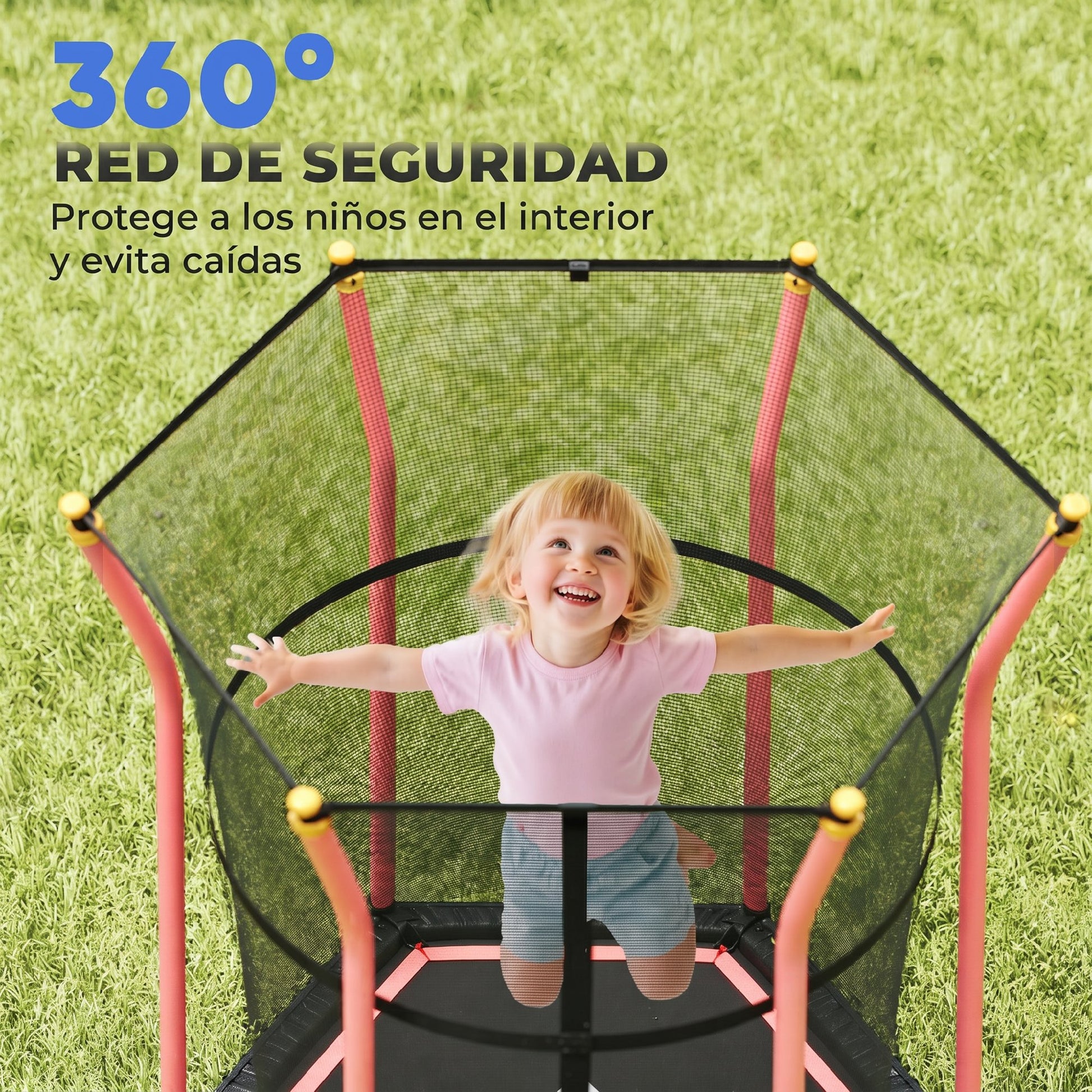 Homcom Cama Elástica Infantil De Jardín Ø163_5