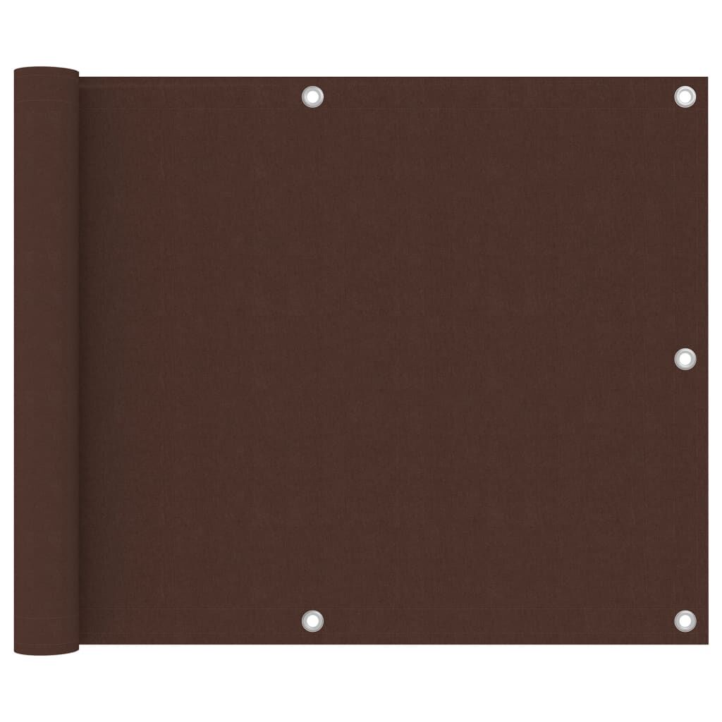 Vidaxl Toldo Para Balcón De Tela Oxford Marrón 75x400 Cm_0
