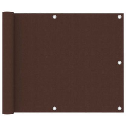 Vidaxl Toldo Para Balcón De Tela Oxford Marrón 75x400 Cm_0