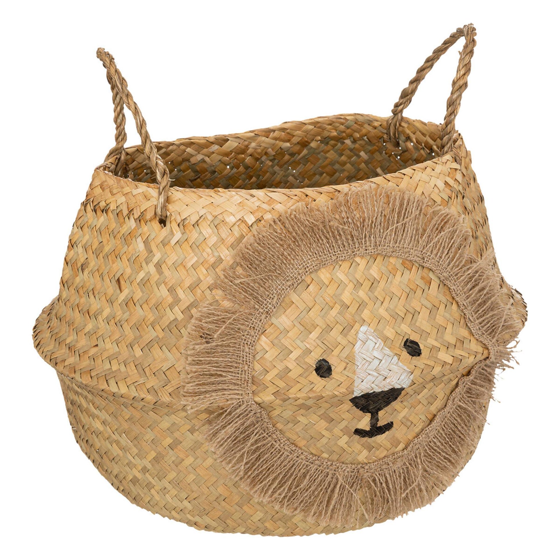 Cesta Infantil lion De Caña