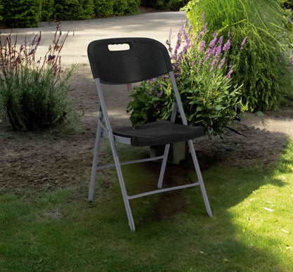 Silla Plegable Con Asa Negra 47x58x87cm 7house_5