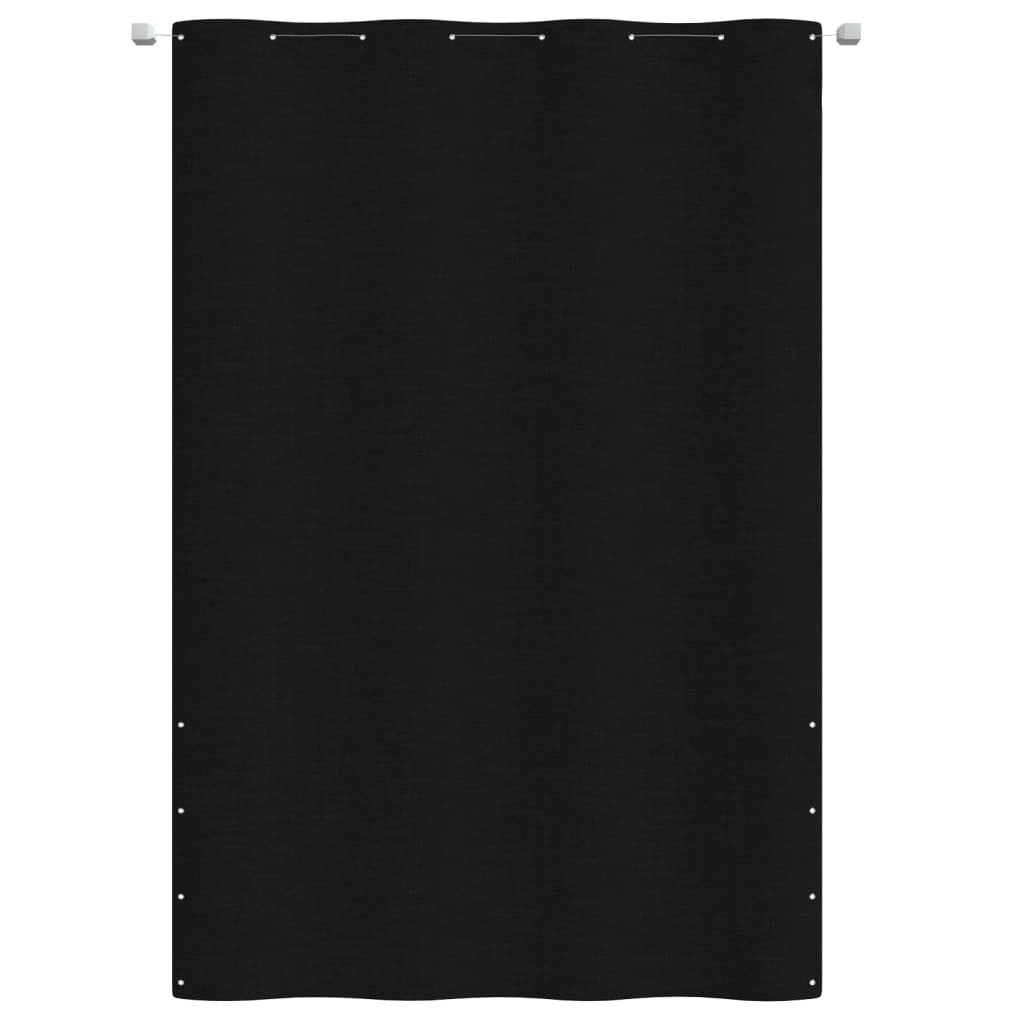 Vidaxl Toldo Pantalla Para Balcón De Tela Oxford Negro 160x240 Cm_1