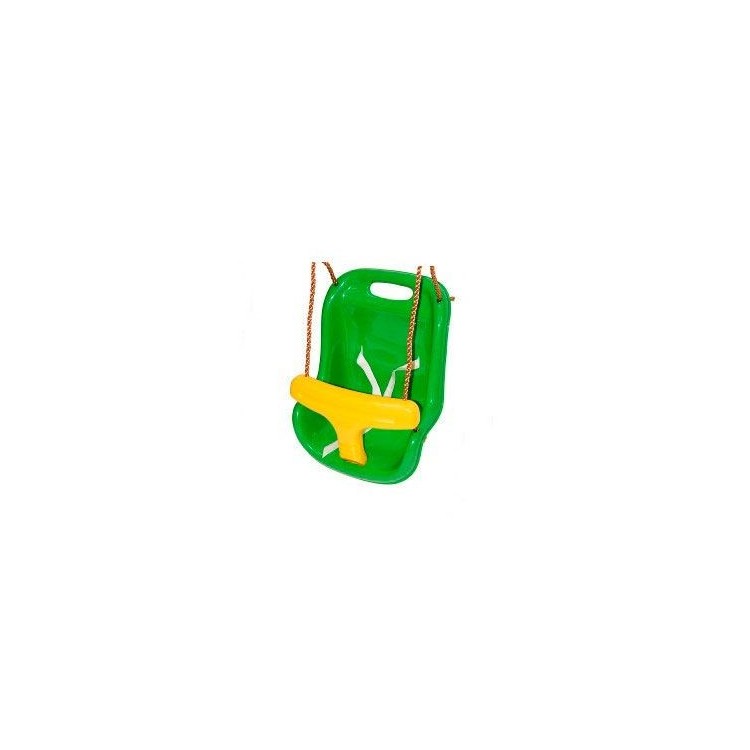 Columpio Triple De Madera Redonda Masgames Etna Xl + Asiento Bebe._2