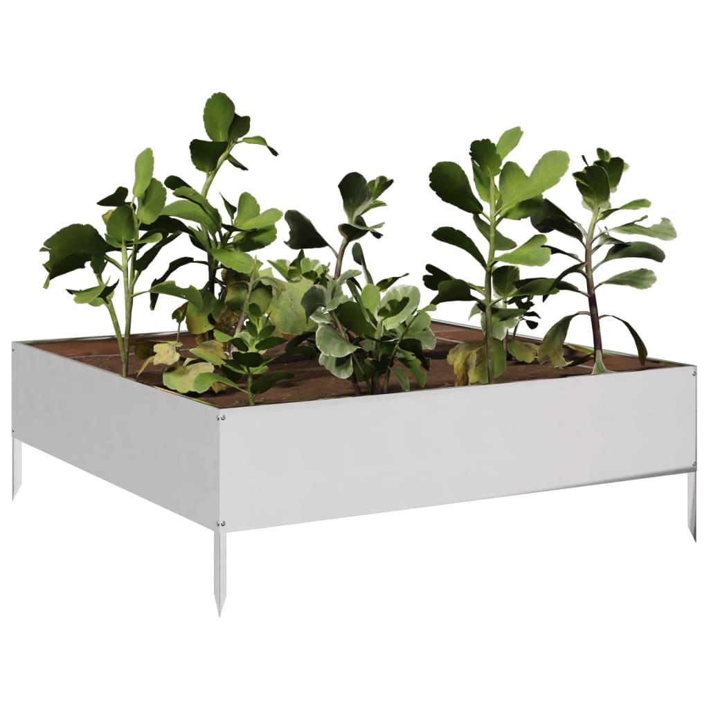 Jardinera De Acero Inoxidable 100x100x33,5 Cm_2