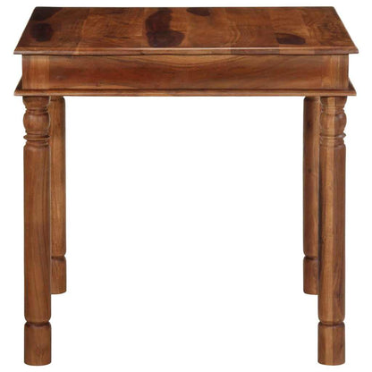 Mesa De Comedor Madera Maciza De Acacia 80x80x77 Cm_1