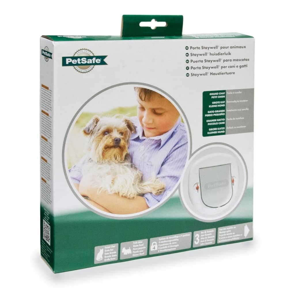Petsafe Puerta De 4 Posiciones Para Mascotas 280 Blanca 5001_3