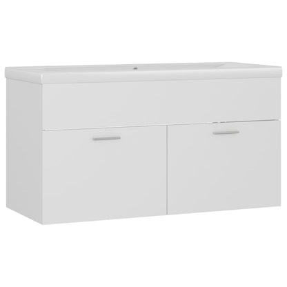 Mueble Con Lavabo Madera De Ingeniería Blanco_1