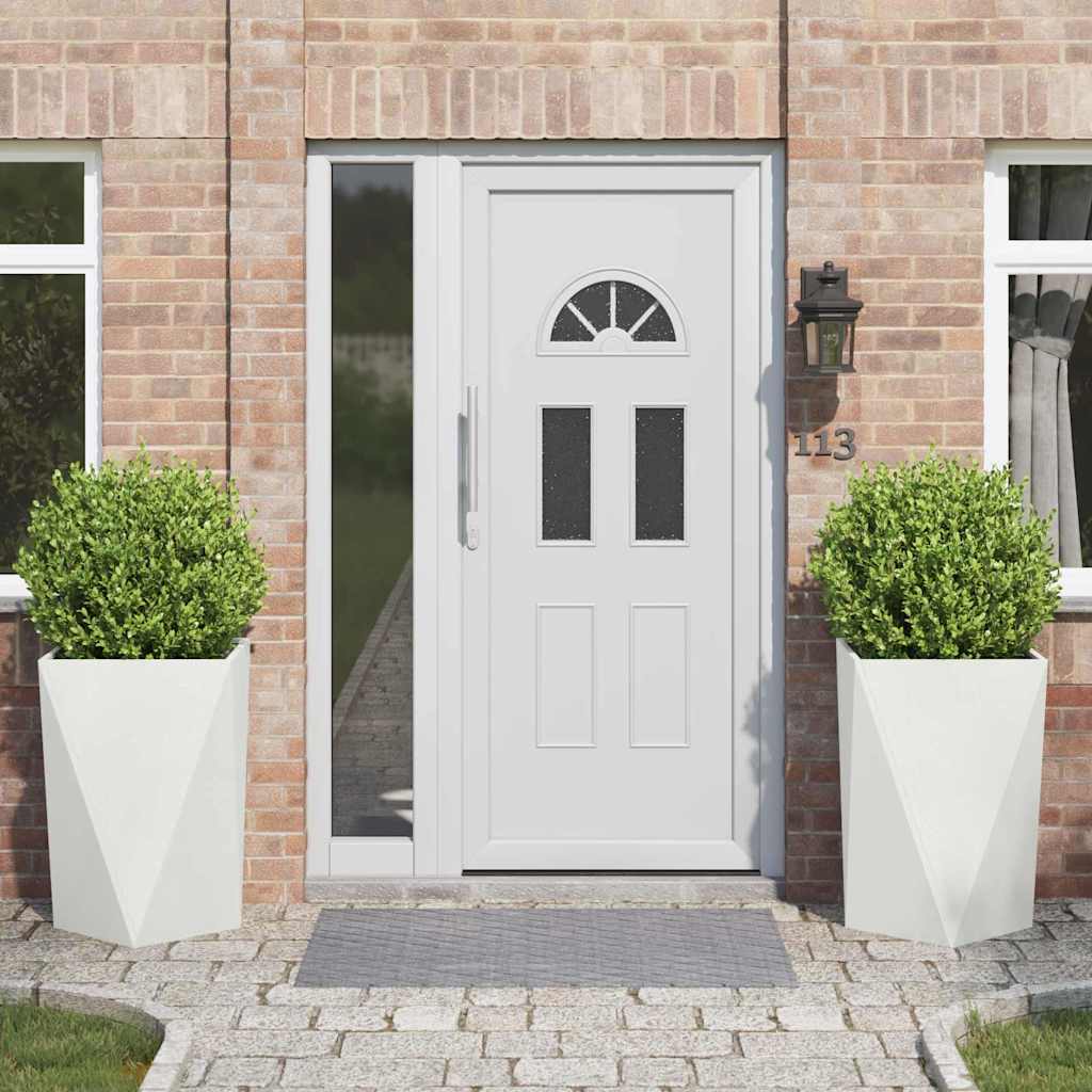 Jardinera 2 Pcs 50 X 50 X 75 Cm Acero_1