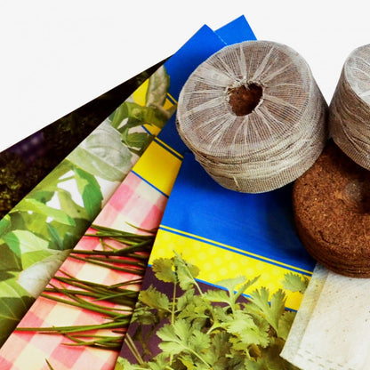 Huerto Vertical De Interior Citysens; Color Blanco; 4 Macetas; Incluye Kit De Semillas De Plantas Aromáticas