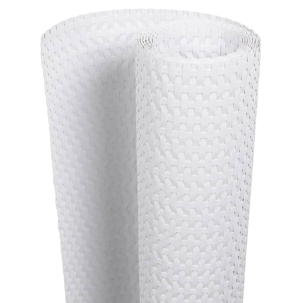 Toldo Para Balcón Ratán Sintético Blanco 1000x100 Cm / Vetonek_1