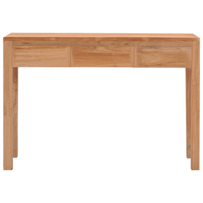Mesa Consola De Madera Maciza De Teca 110x35x75 Cm_0