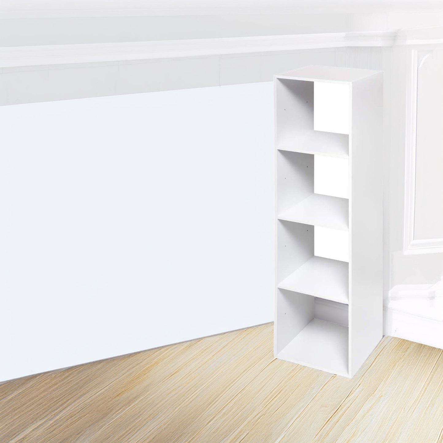 Wellhome Estante 4 Compartimentos Top Mix Blanco