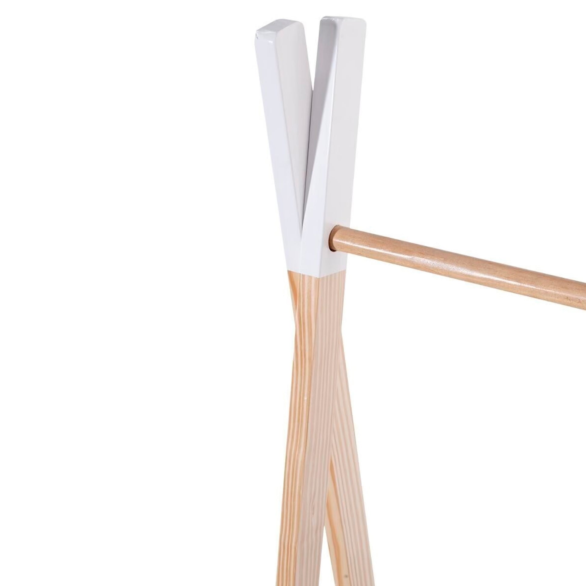 Perchero Infantil De Madera Color Natural Altura 126cm Práctico Y Espacioso_2