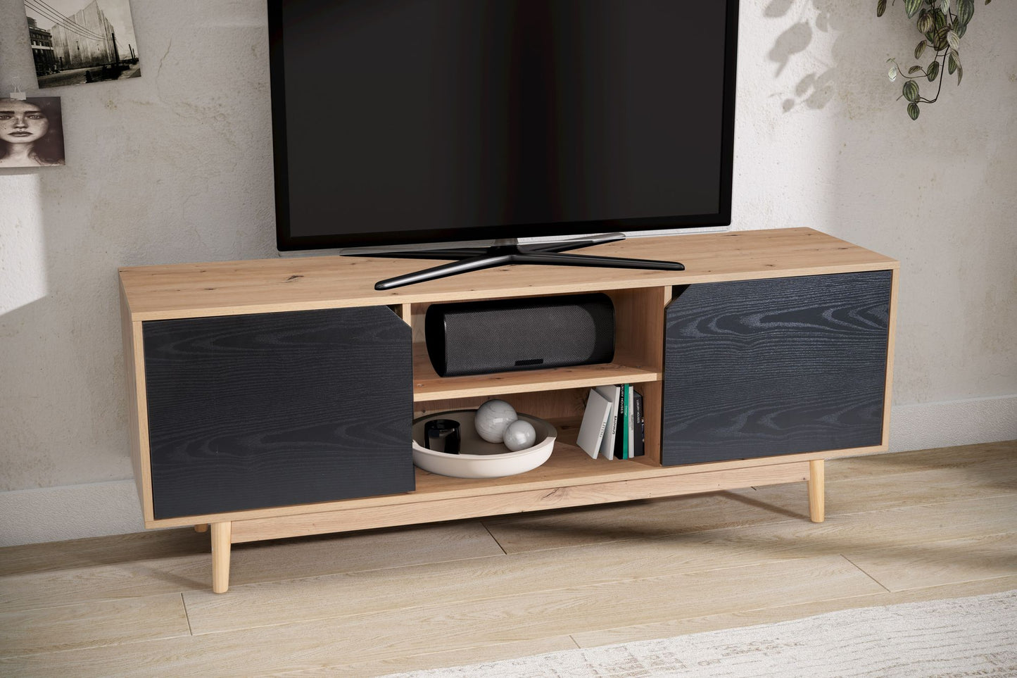 Mueble De Tv Moderno Y Funcional Modelo Wl6.817_2