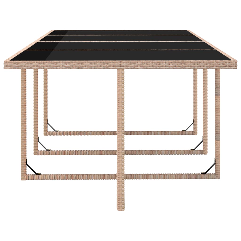 Vidaxl Set Comedor De Jardín 13 Piezas Y Cojines Ratán Sintético Beige_5