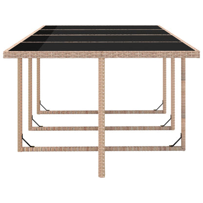 Vidaxl Set Comedor De Jardín 13 Piezas Y Cojines Ratán Sintético Beige_5