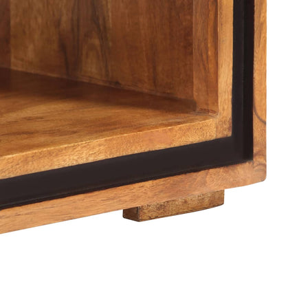 Mesa De Centro De Madera Maciza De Acacia 100x45x33 Cm_4