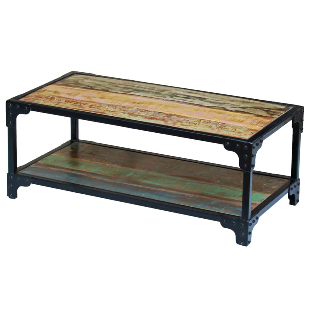 Mesa De Centro Madera Maciza Reciclada_3