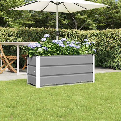 Jardinera Gris Claro 100 X 40 X 45 Cm Acero_1