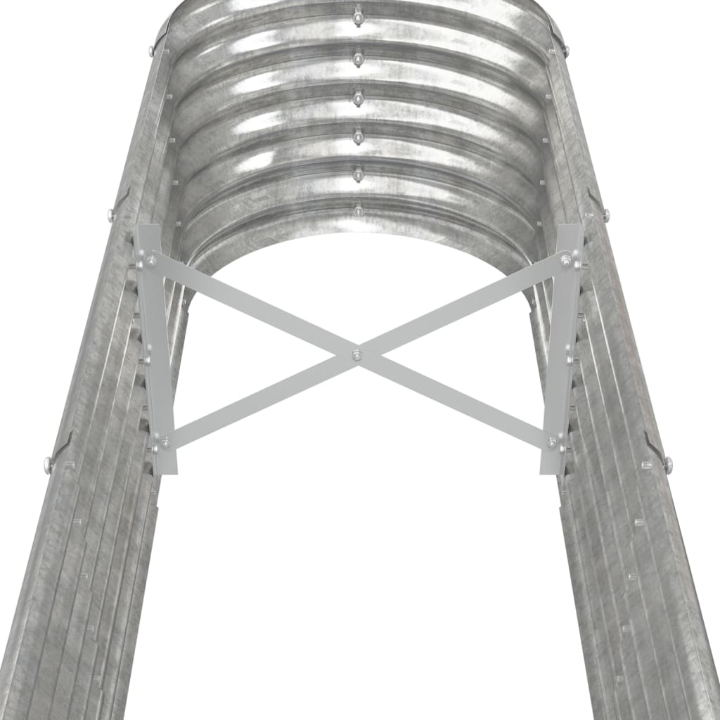 Jardinera Arriate Acero Galvanizado Plata 260x40x36 Cm_4