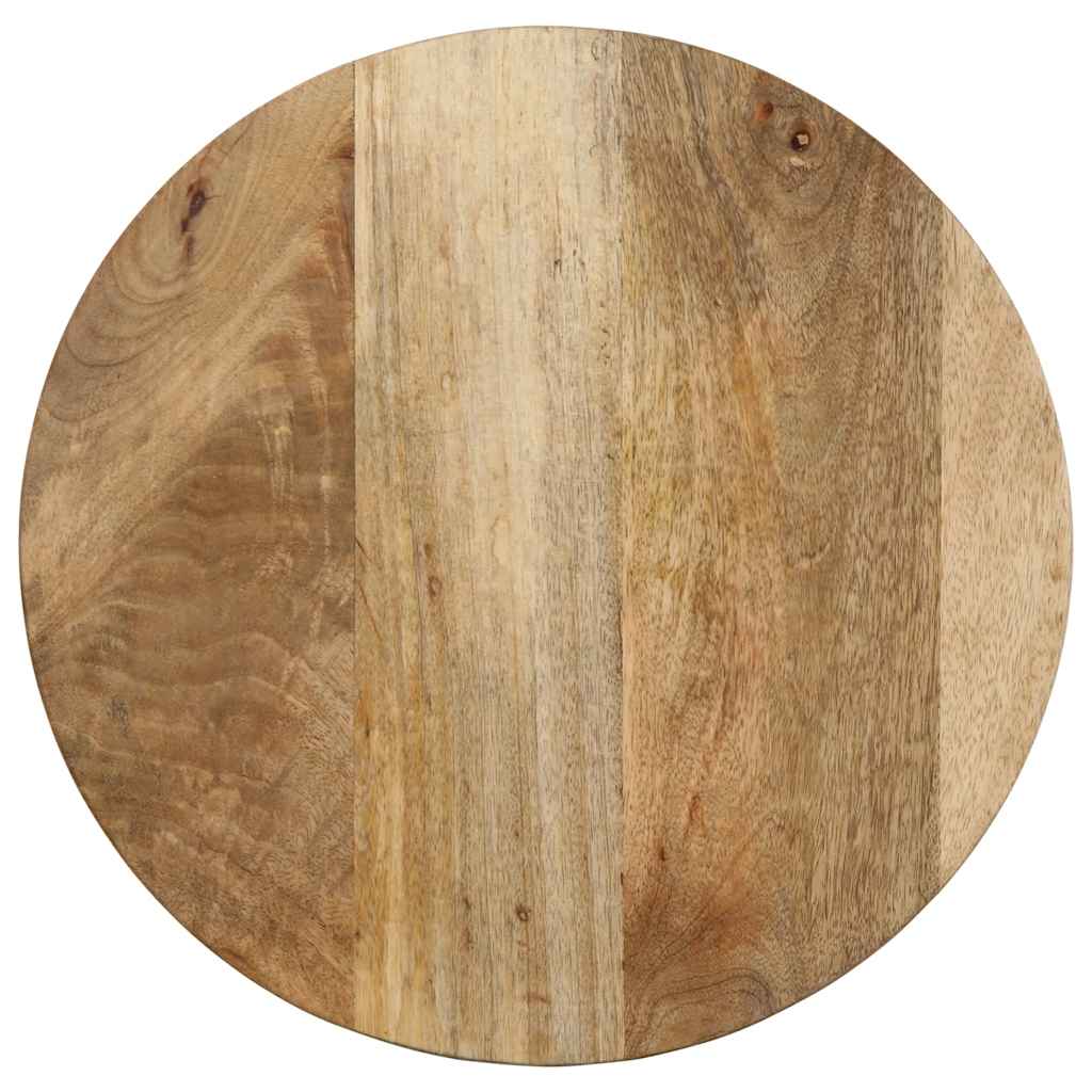Mesa Auxiliar Madera Maciza De Mango Ø40x40 Cm_2