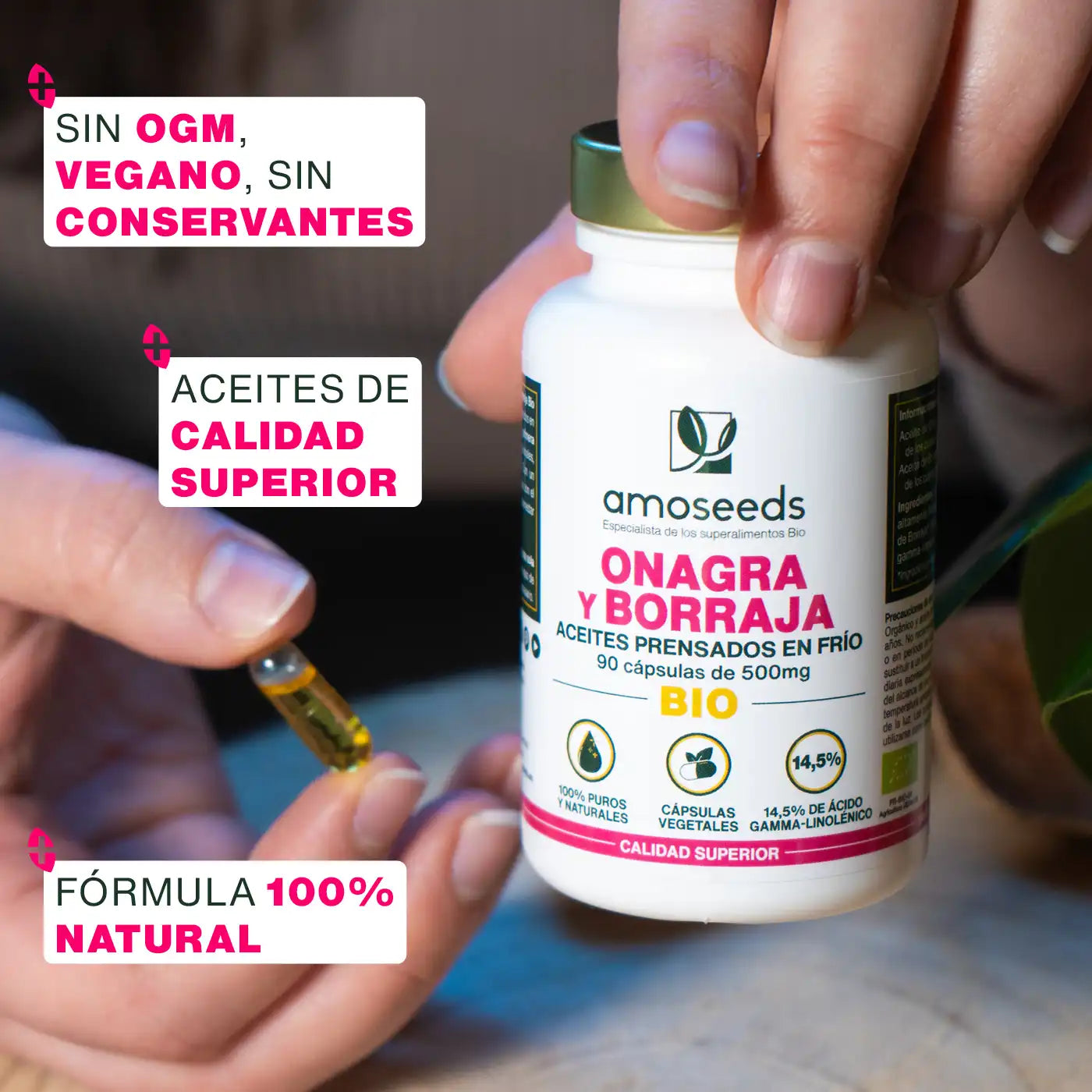 Aceite De Onagra Y Borraja Bio | 90 Cápsulas_2