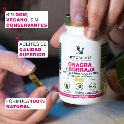 Aceite De Onagra Y Borraja Bio | 90 Cápsulas_2