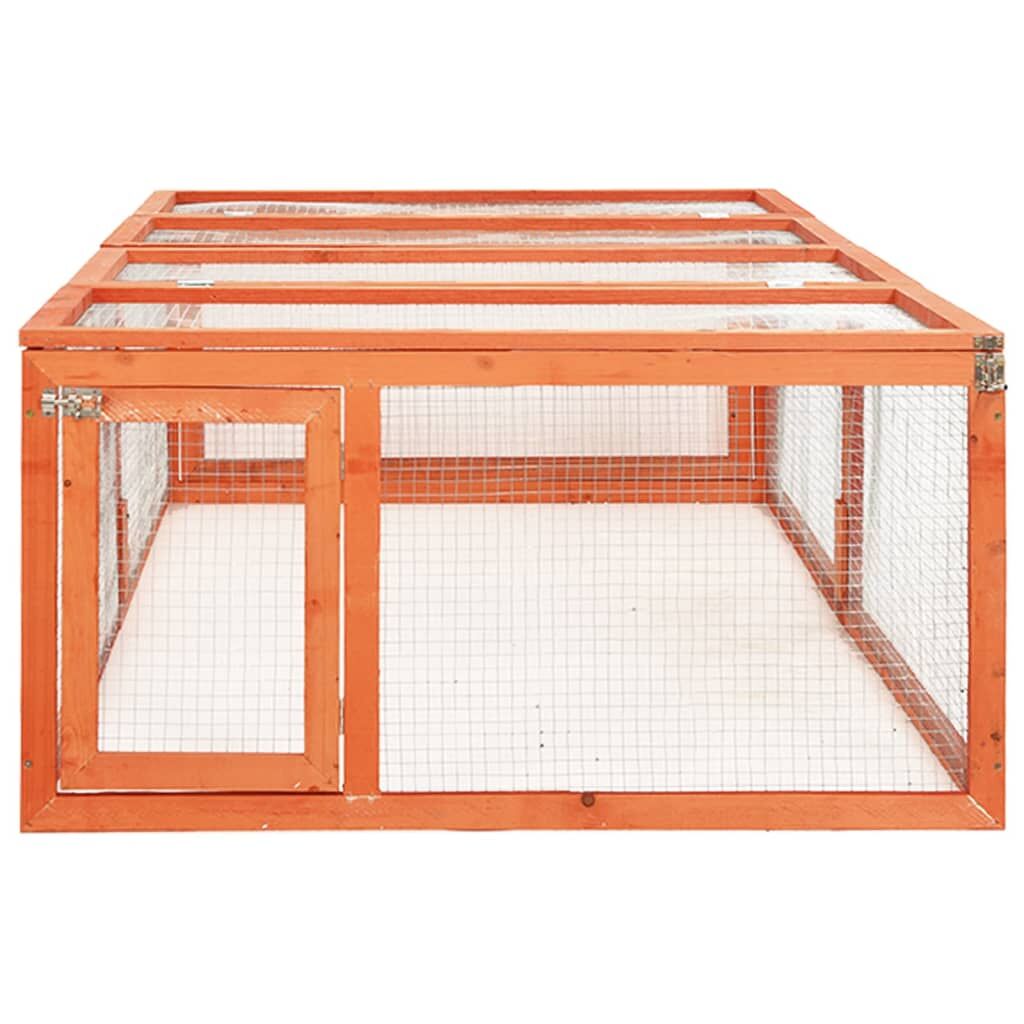 Vidaxl Conejera De Madera Maciza De Abeto 183x90x46,5 Cm_3