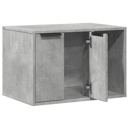 Vidaxl Mueble Arenero Para Gatos Madera Gris Hormigón 60x40x40 Cm_3
