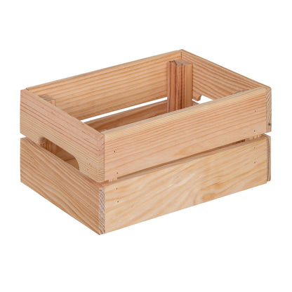 Caja De Madera Maciza Well Home Tono Natural 20x15x30 Cm_0