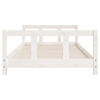 Vidaxl Estructura De Cama Para Niños Madera De Pino Blanco 90x200 Cm_3