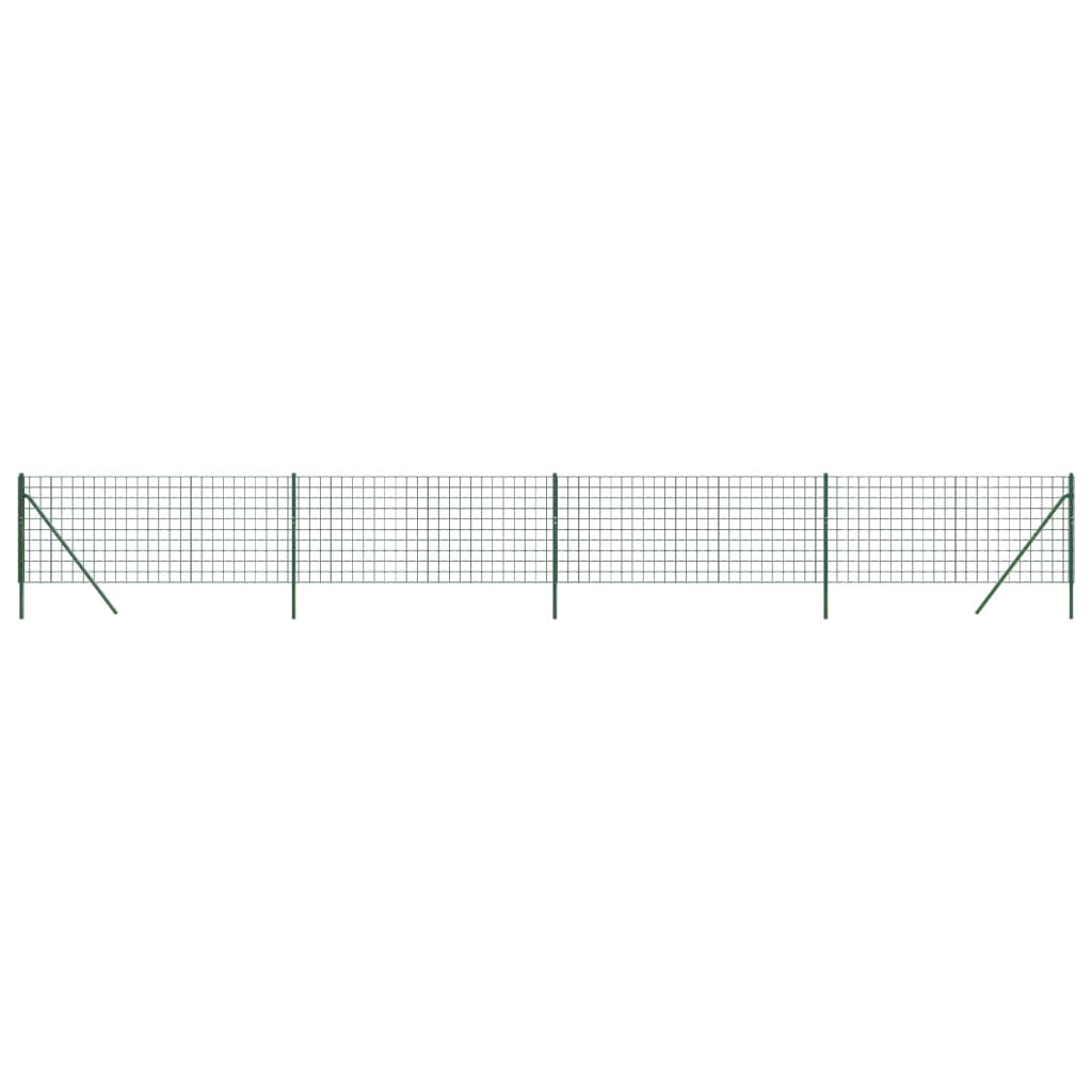 Cerca De Alambre De Acero Galvanizado Verde 0,8x10 M / Vetonek_1
