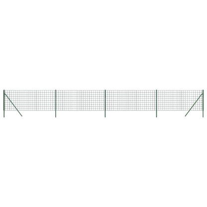 Cerca De Alambre De Acero Galvanizado Verde 1,1x10 M / Vetonek_0