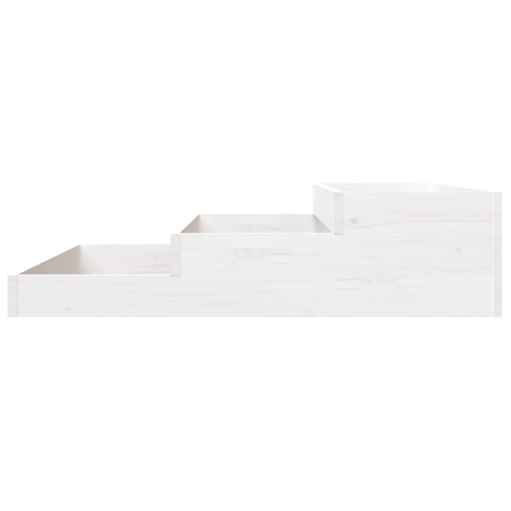 Jardinera Madera Maciza De Pino Blanco 107x107x27 Cm_4