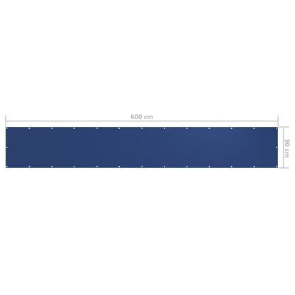 Vidaxl Toldo Para Balcón De Tela Oxford Azul 90x600 Cm_4