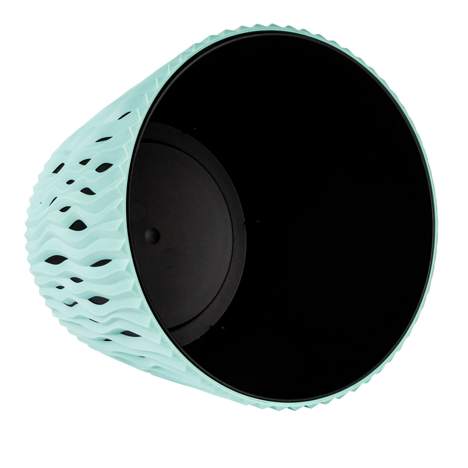 Maceta Redonda De Plastico Sandy Round En Color Salvia 15,8 (largo) X 15,8 (ancho) X 13,8 (alto) Cm_3