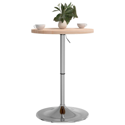 Mesa Alta De Madera Maciza Roble Ø50x90,5 Cm_2