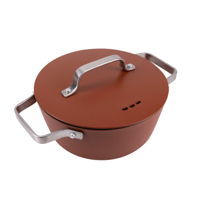 Cacerola 20x8.5cm Alu Forjado Ind C/tapa Agros