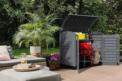 Duramax - Arcón Cubre Cubos Exterior - 1200 L - Pvc - Color Gris Antracita -  -_3