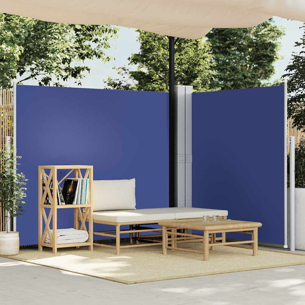 Vidaxl Toldo Lateral Retráctil Azul 160x600 Cm_1