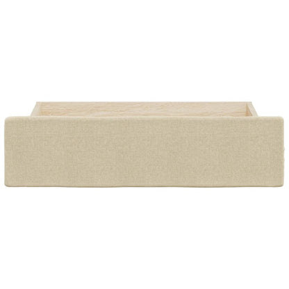 Cajones De Cama 2 Uds Madera De Ingeniería Y Tela Color Crema / Vetonek_5
