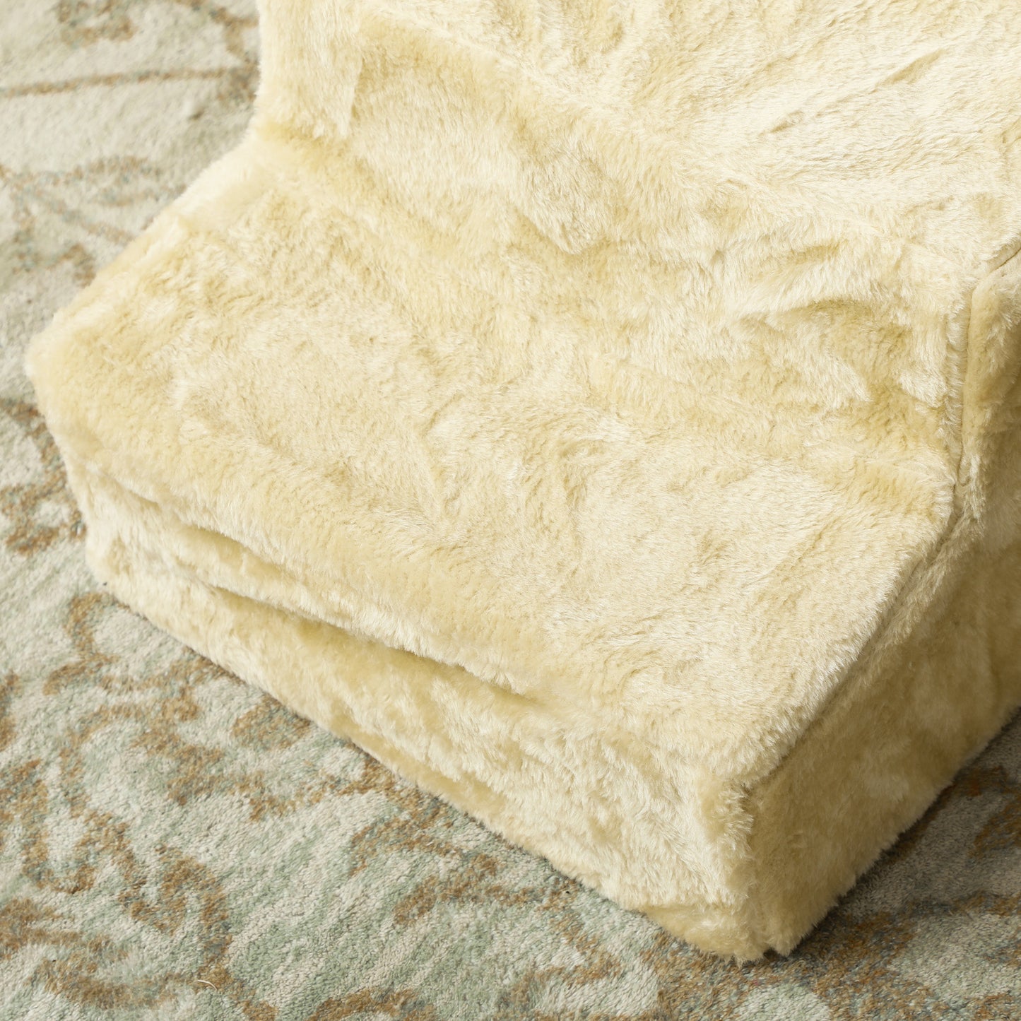 Pawhut Escalera Para Mascotas De 3 Peldaños Con Funda Extraíble 46x35x35cm Beige_4