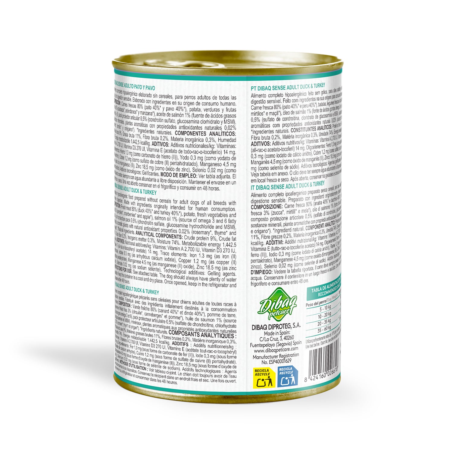 Dibaq Sense Lata Pato Y Pavo 380 G_1